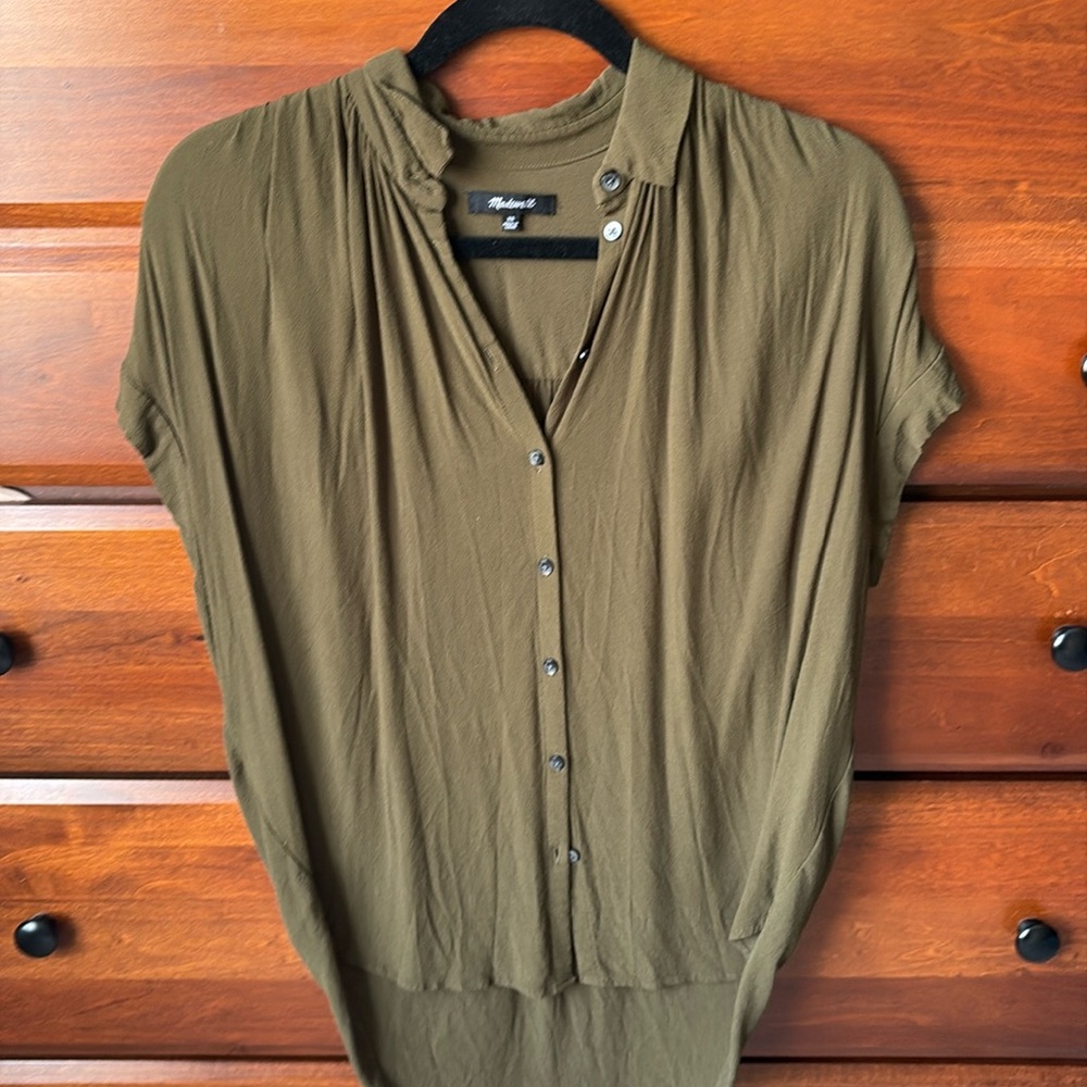 Madewell short sleeve blouse